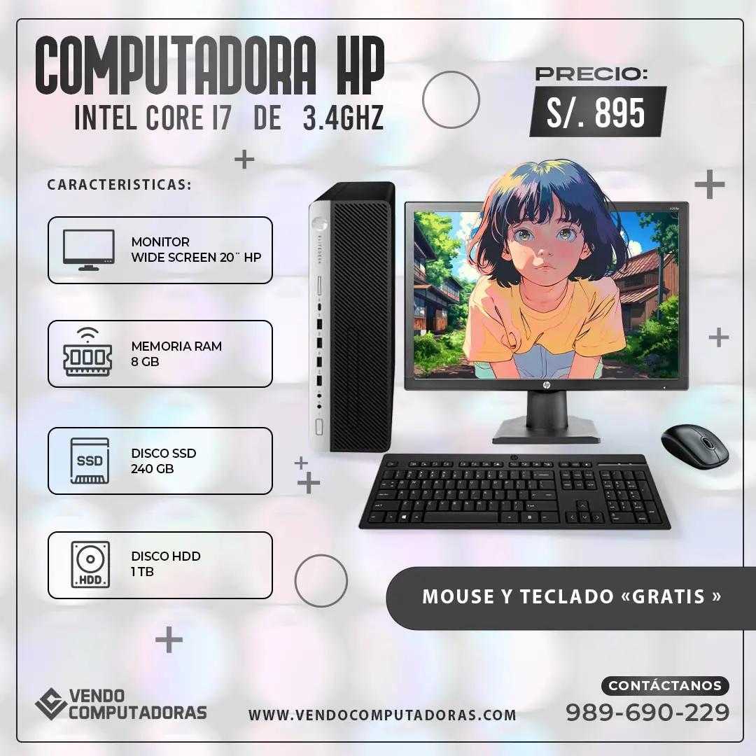 COMPUTADORA HP INTEL CORE I7