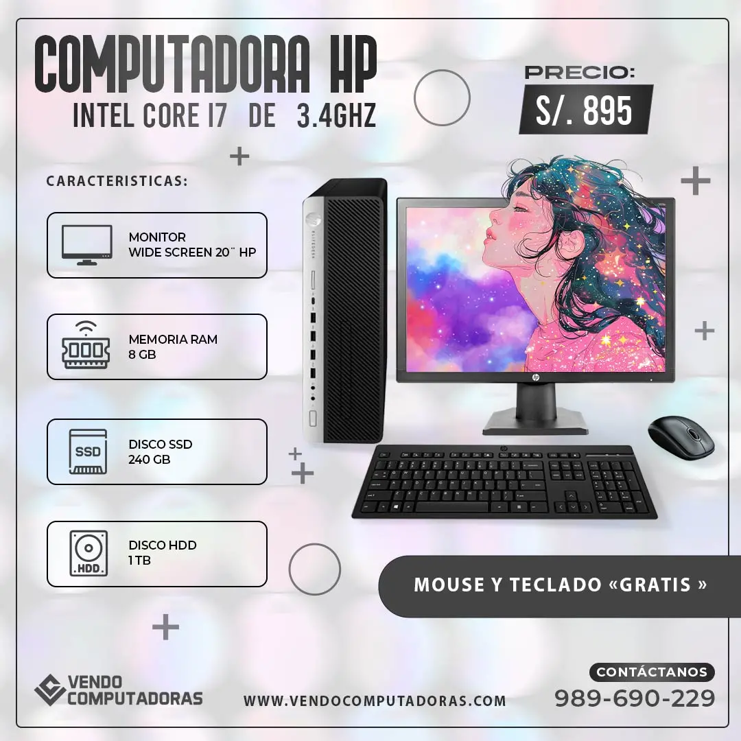 COMPUTADORA HP INTEL CORE I7