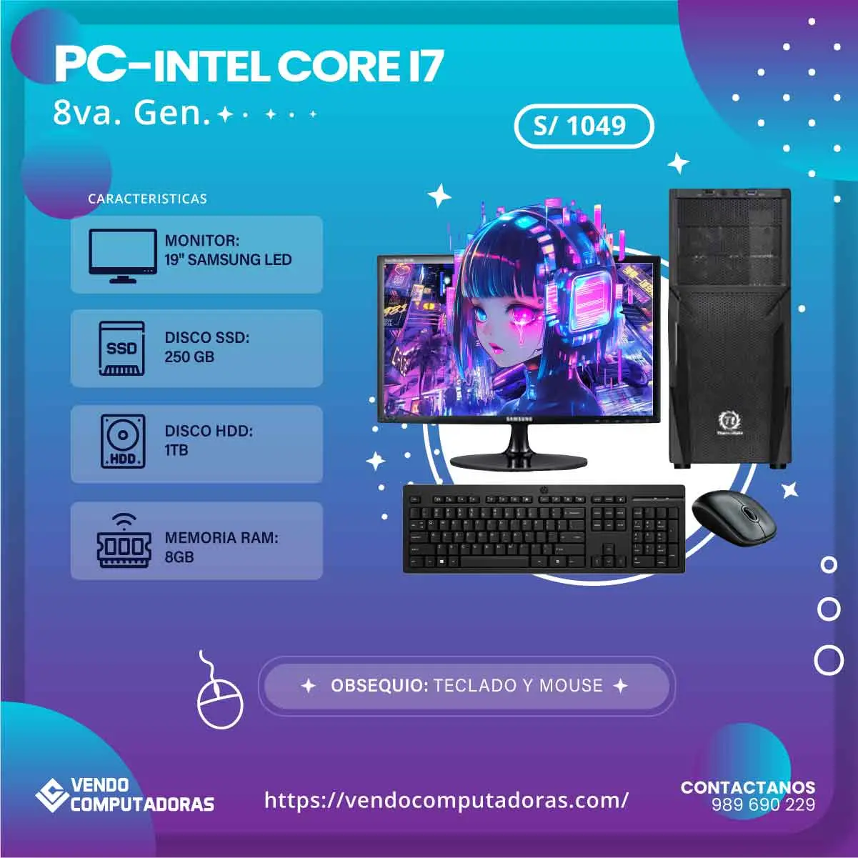 Computadoras de calidad rendimiento garantizado.