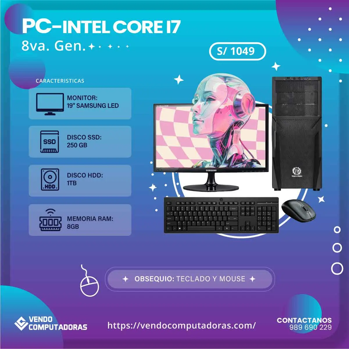 Computadoras de calidad rendimiento garantizado.