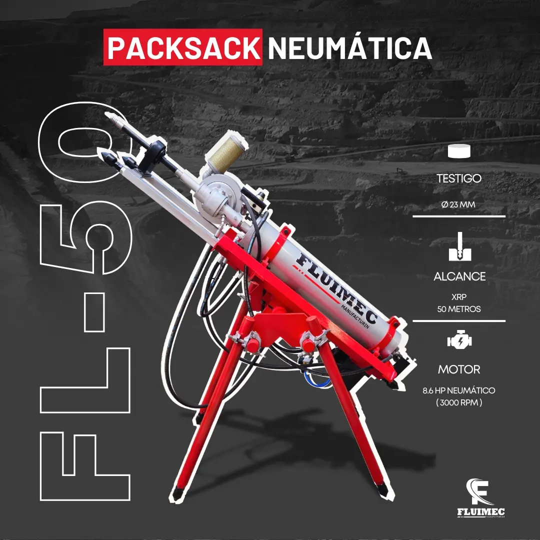 PACKSACK HIDRÁULICA FL50 equipo para industria minera 