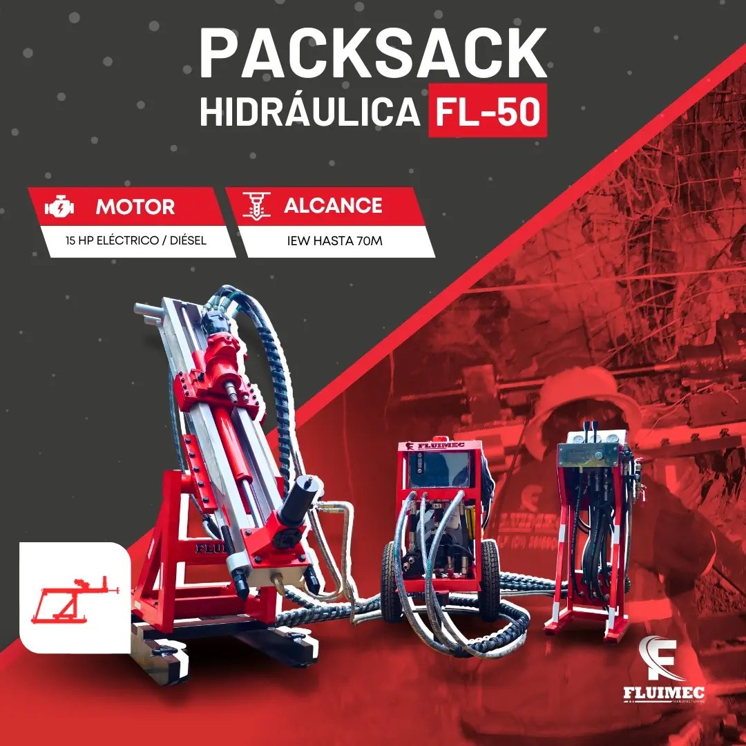 PACKSACK HIDRÁULICA FL50 equipo para industria minera 