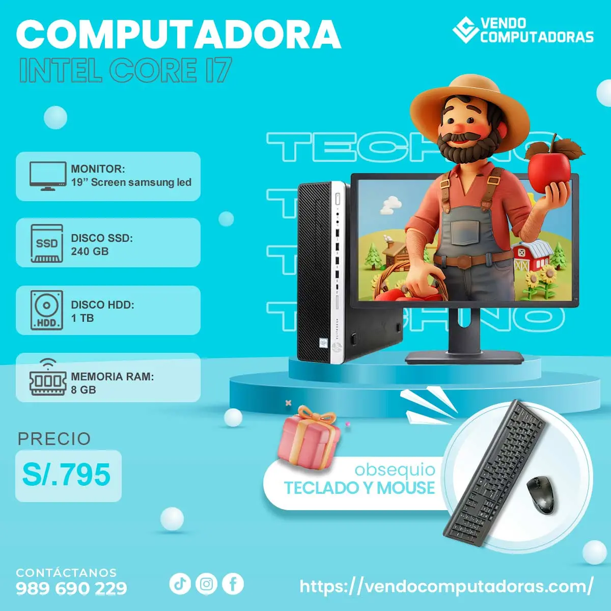 Computadoras de calidad rendimiento garantizado.