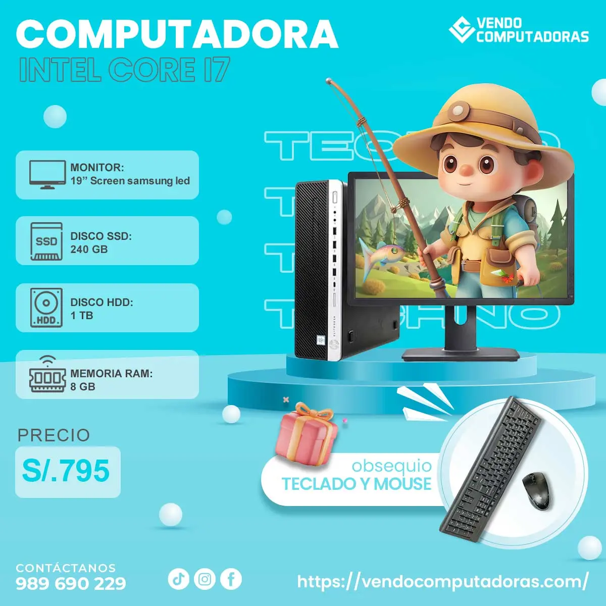 Computadoras de calidad rendimiento garantizado.