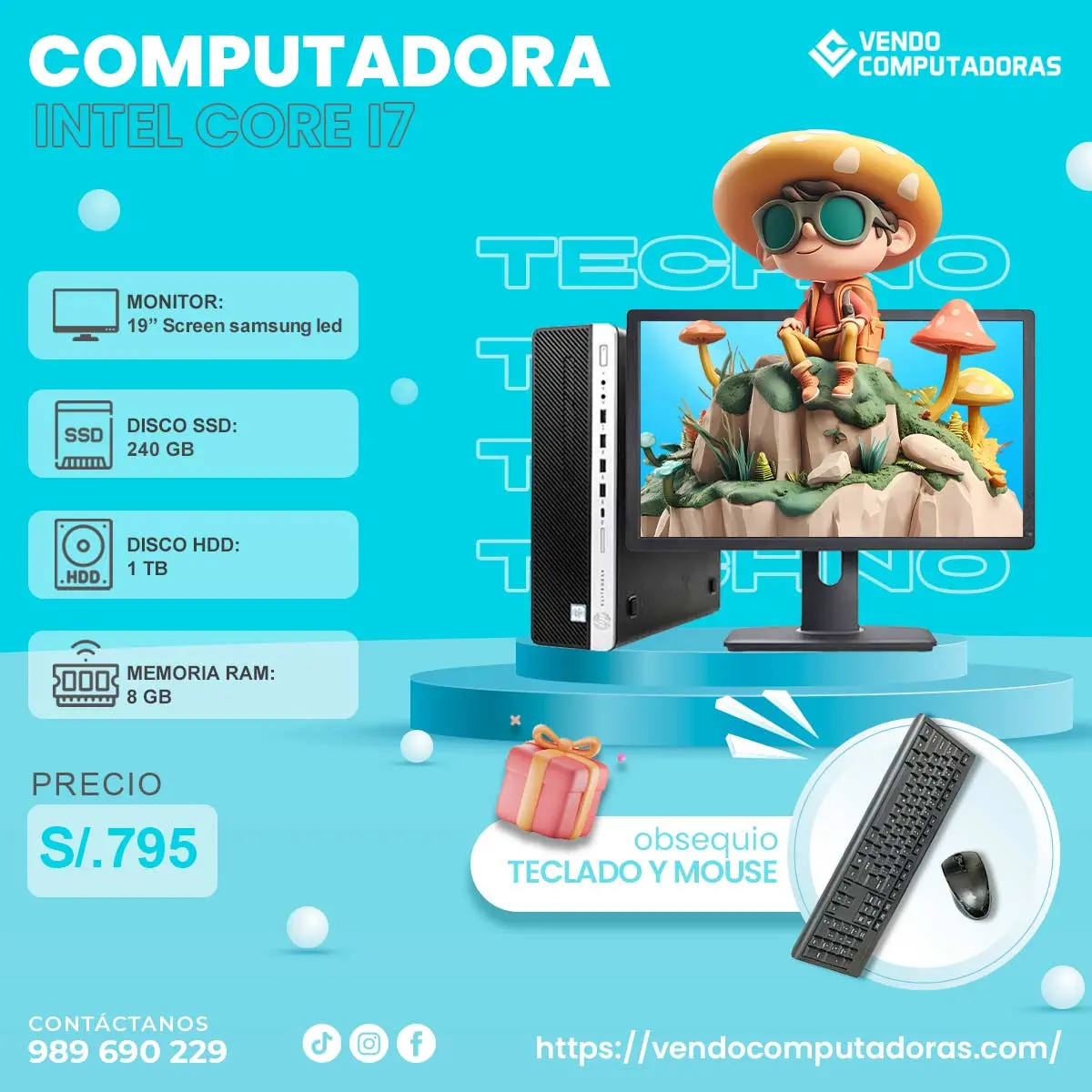 Computadoras de calidad rendimiento garantizado.