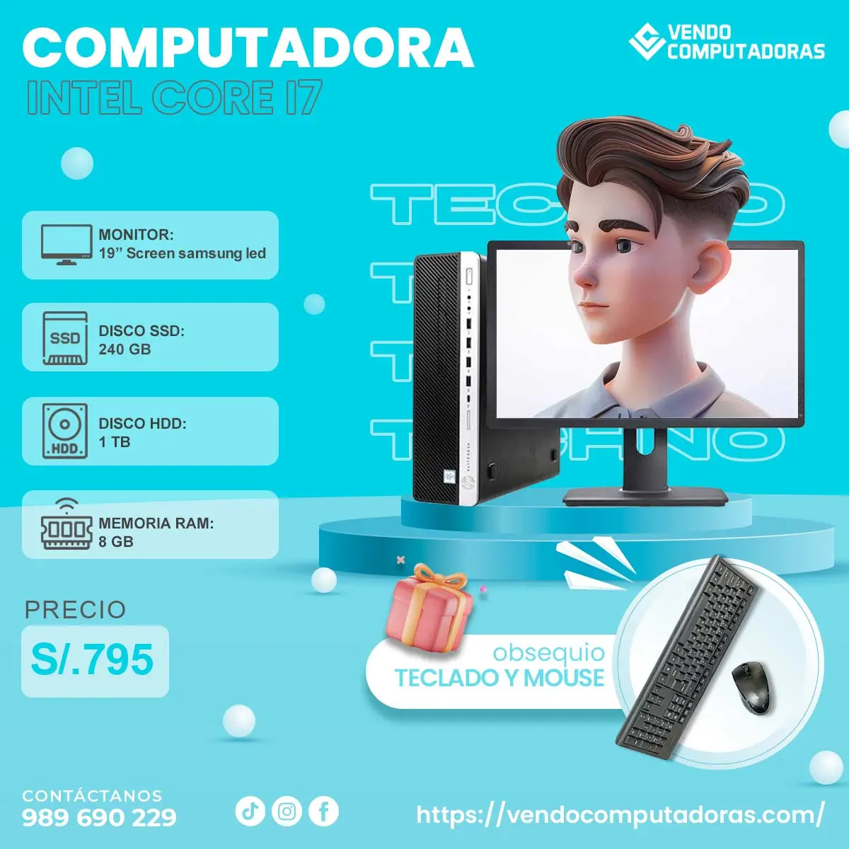 Computadoras de calidad rendimiento garantizado.