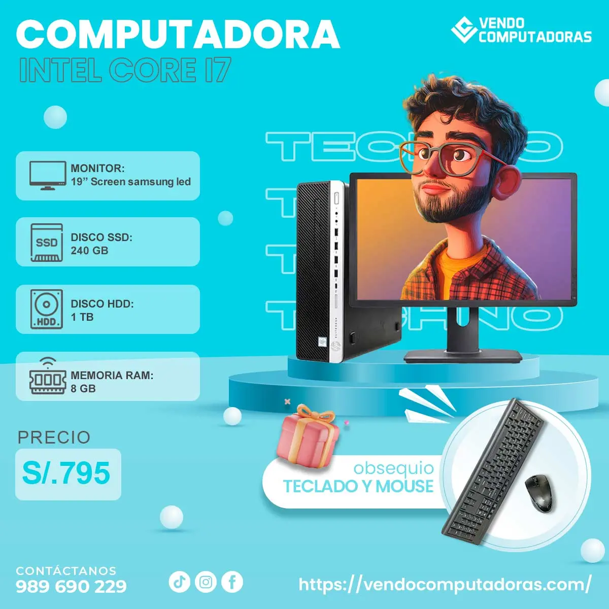 Computadoras de calidad rendimiento garantizado.