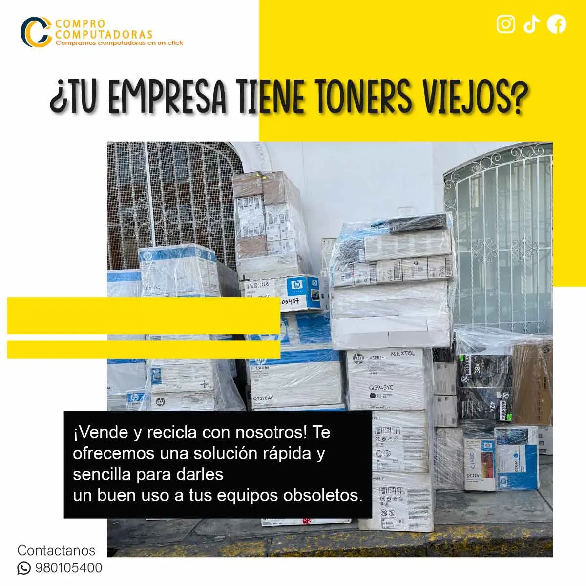 COMPRAMOS CARTUCHOS DE TINTA