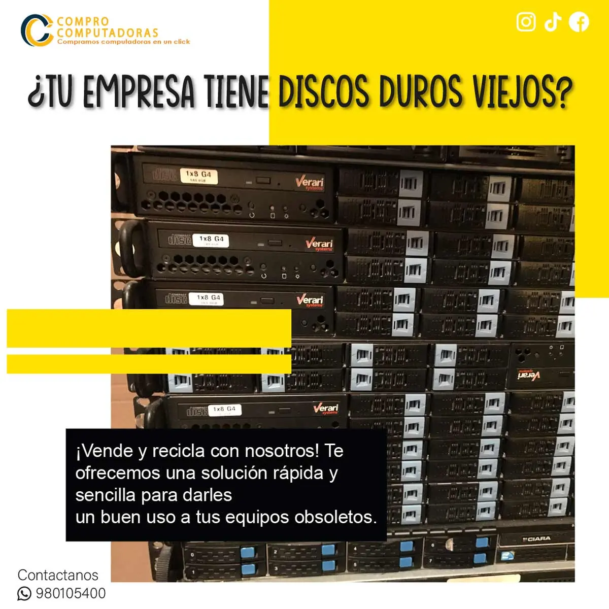 COMPRAMOS DISCOS DUROS