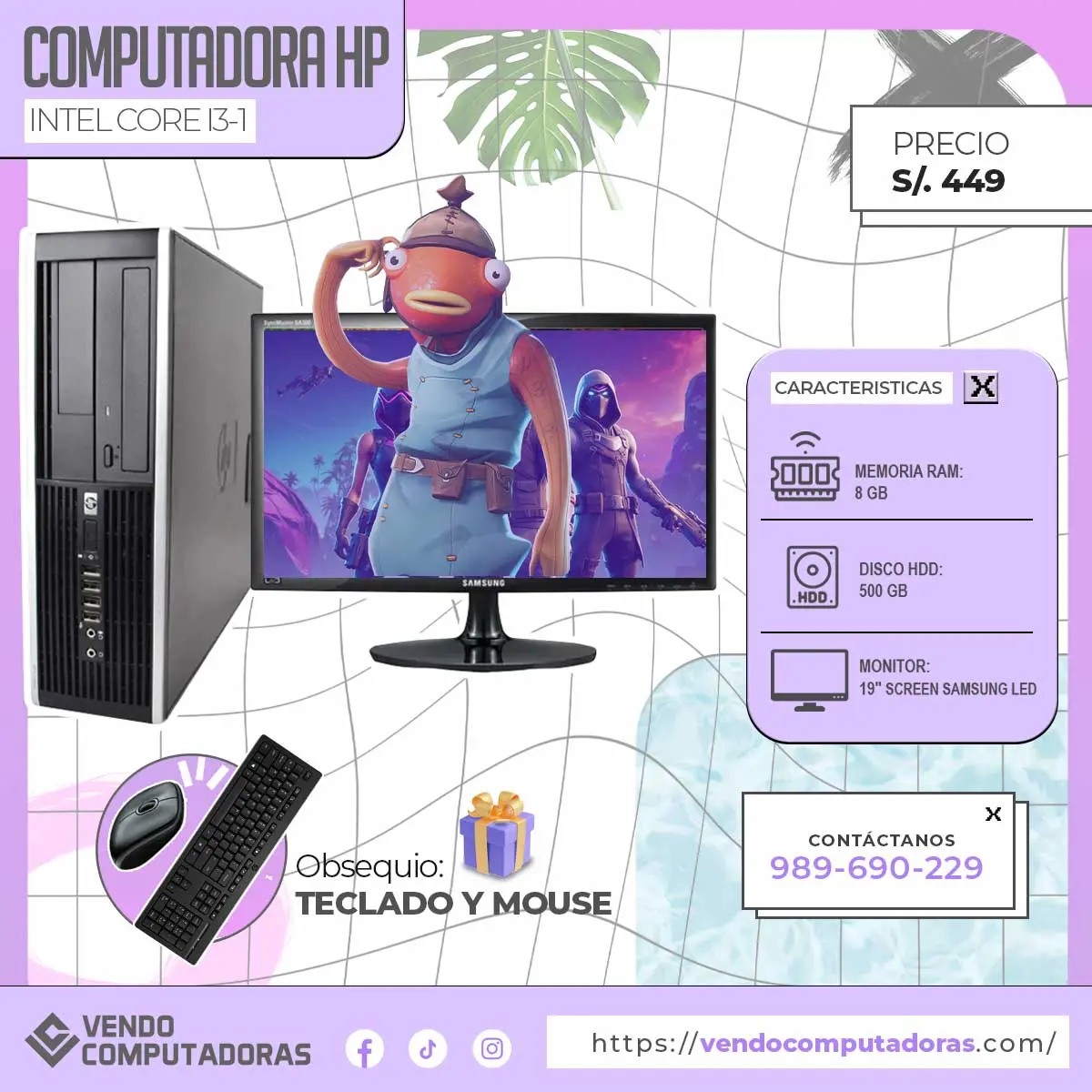 Computadora full equipada y al toque 
