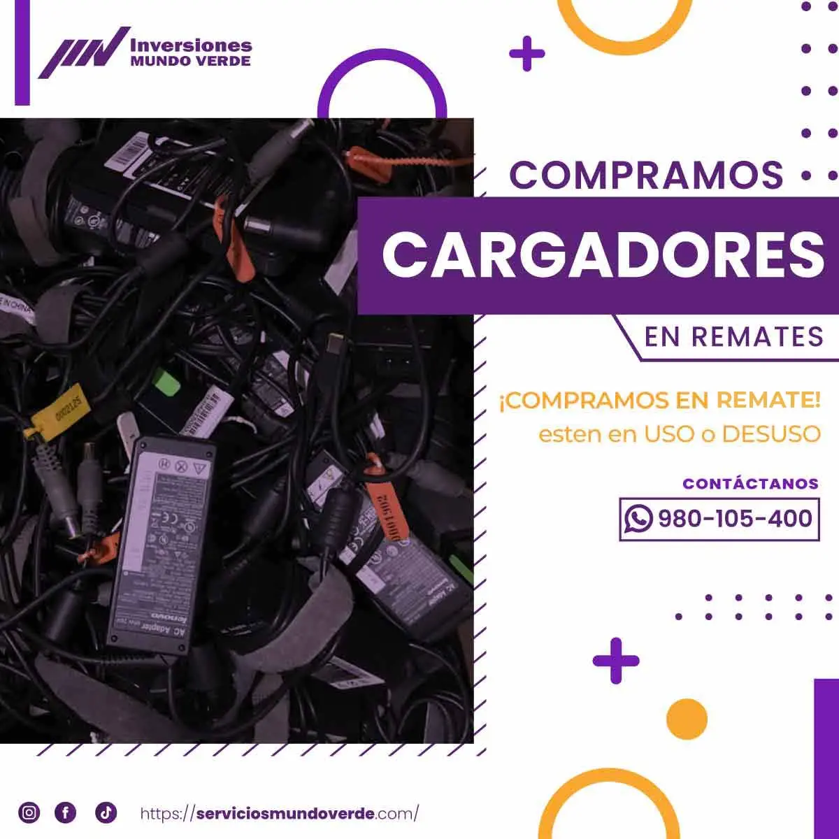 COMPRAMOS CARGADORES