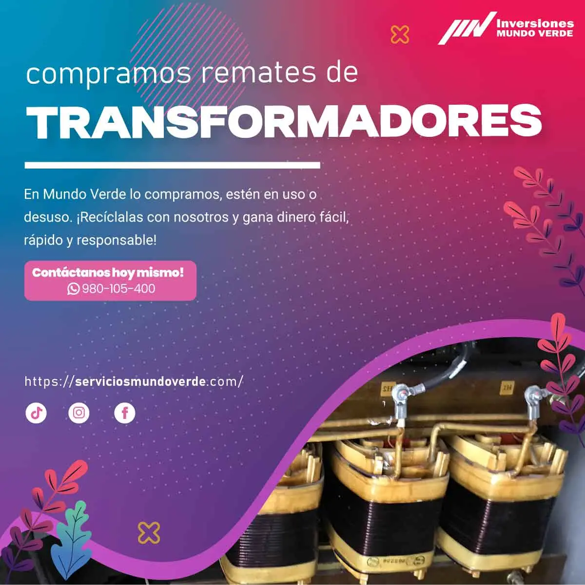 COMPRAMOS TRANSFORMADORES 