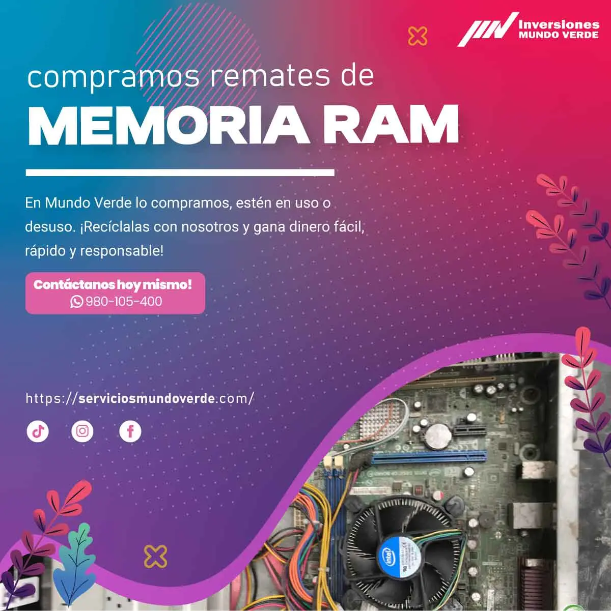 COMPRAMOS MEMORIAS RAM