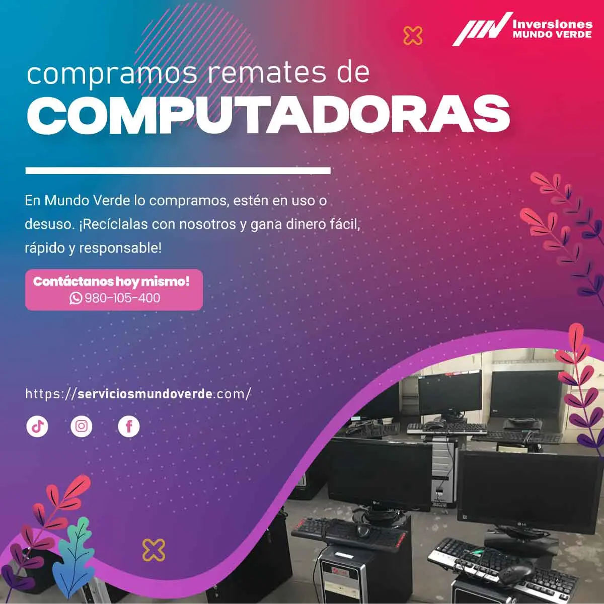 COMPRAMOS COMPUTADORAS