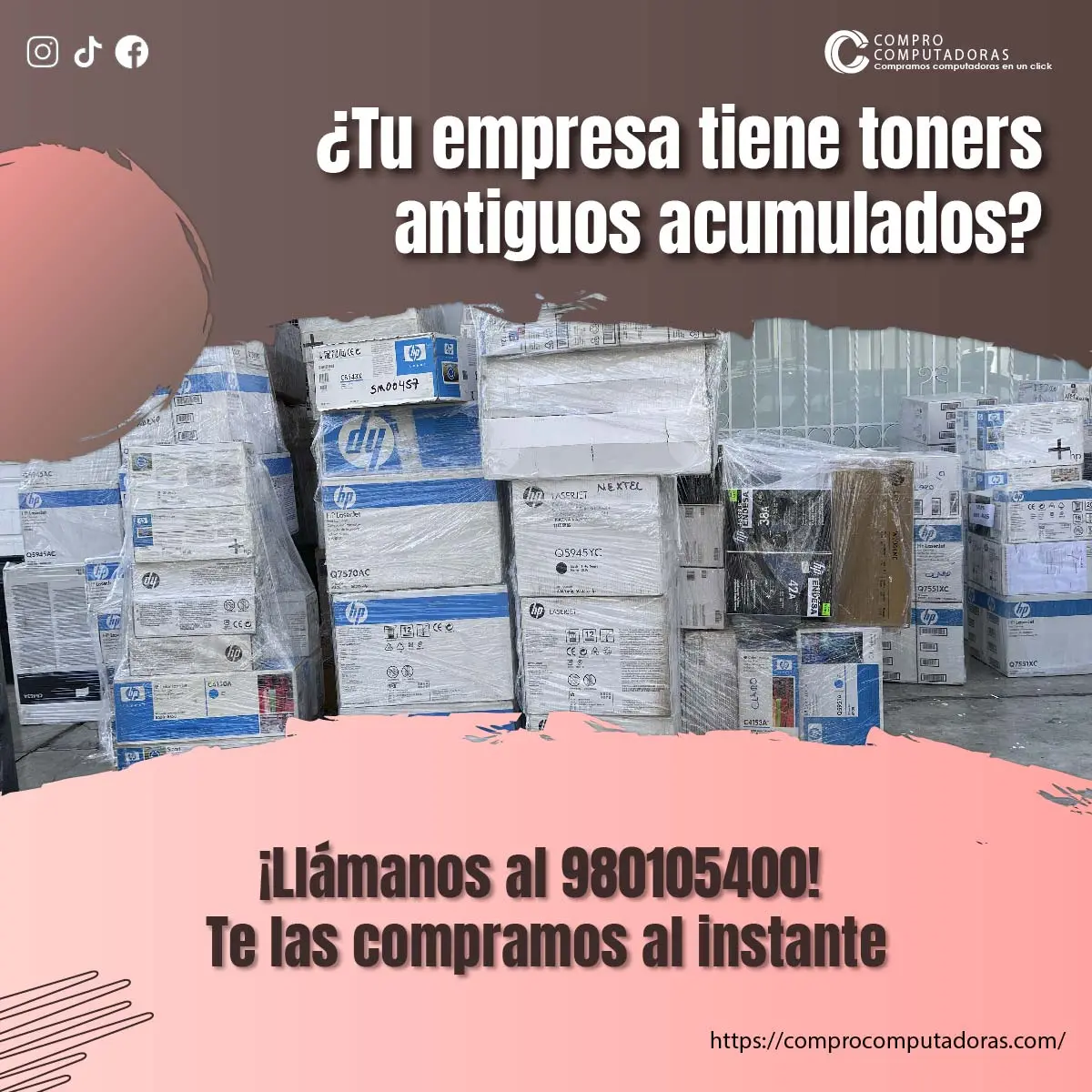 TIENES CARTUCHOS DE TINTA LO COMPRAMOS