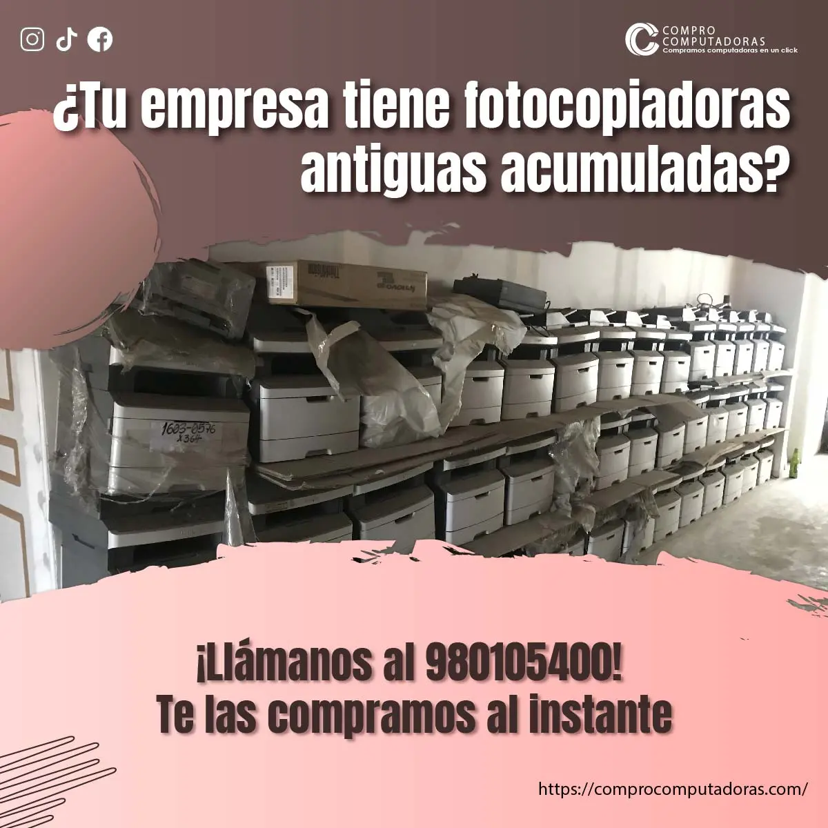 COMPRAMOS FOTOCOPIADORAS