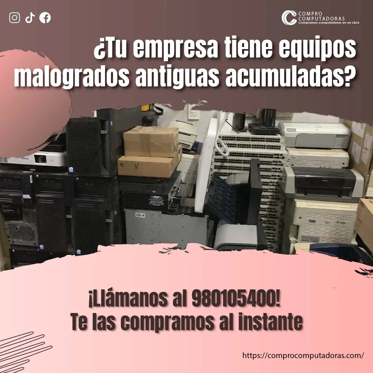 TIENES EQUIPOS MALOGRADOS LO COMPRAMOS