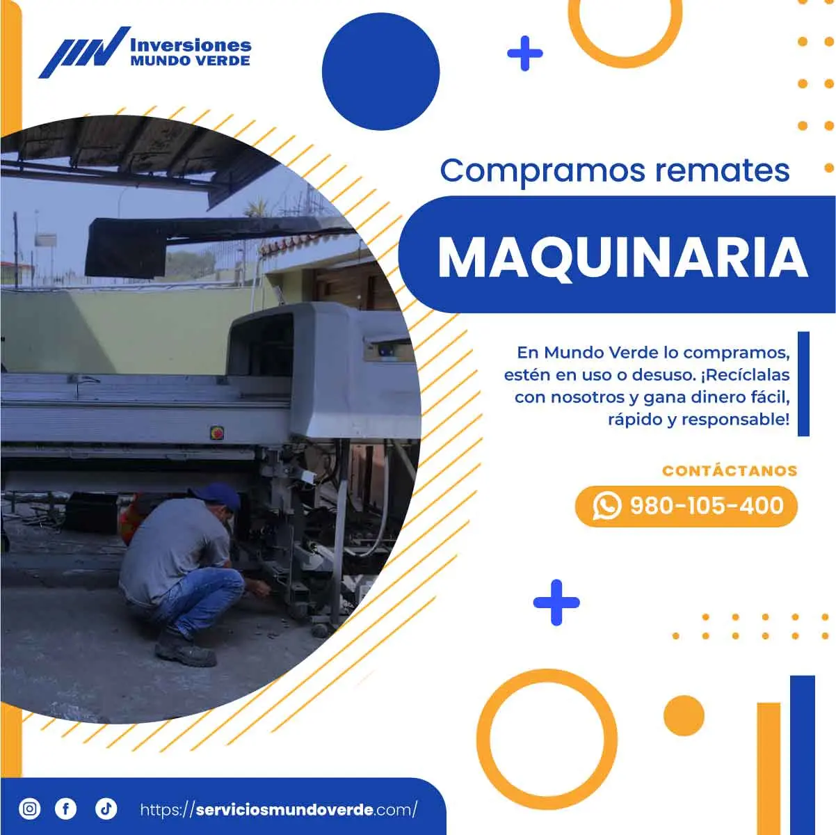 COMPRAMOS MAQUINARIAS