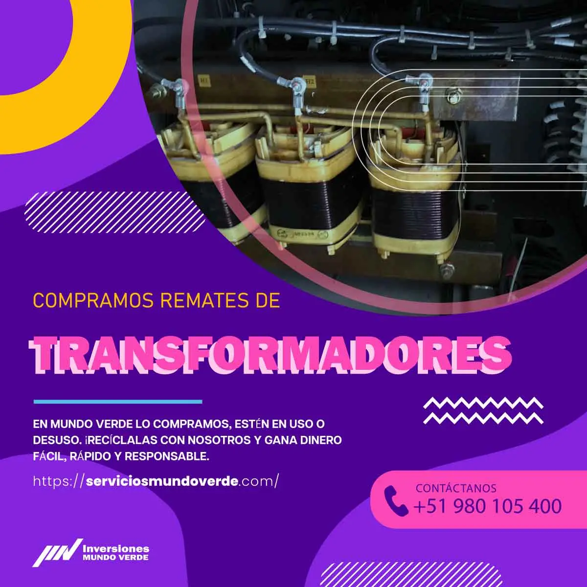 COMPRAMOS TRANSFORMADORES