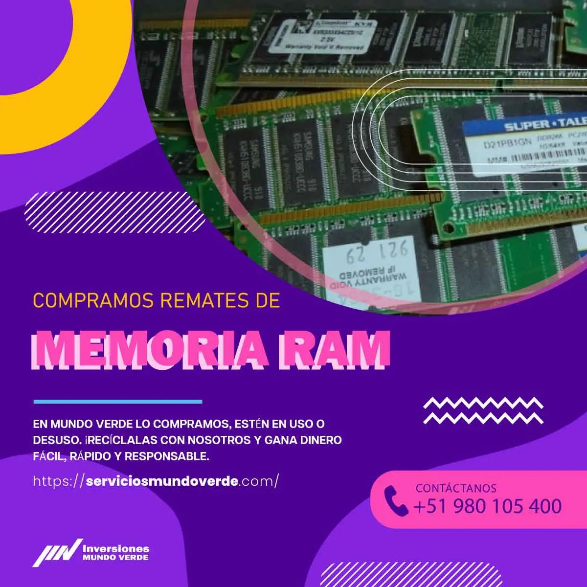 COMPRAMOS MEMORIAS RAM