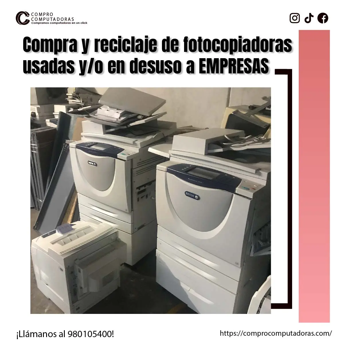 COMPRAMOS FOTOCOPIADORAS