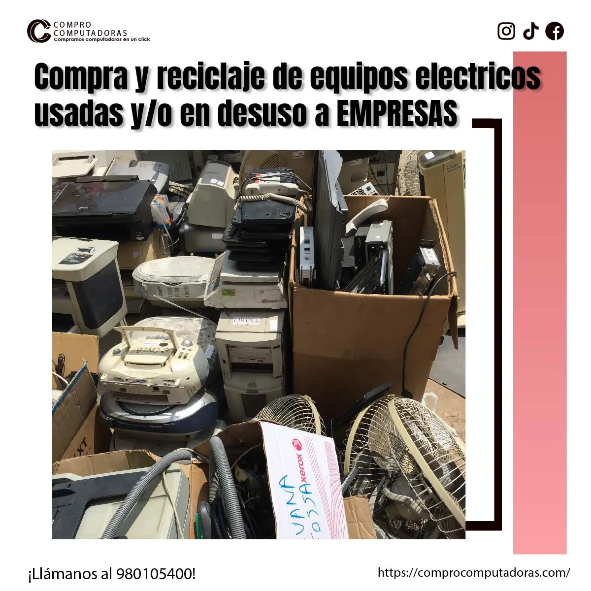 COMPRAMOS EQUIPOS ELECTRICOS 