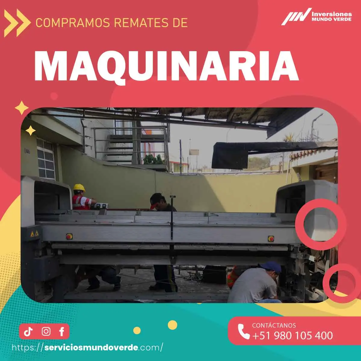 COMPRAMOS MAQUINARIAS