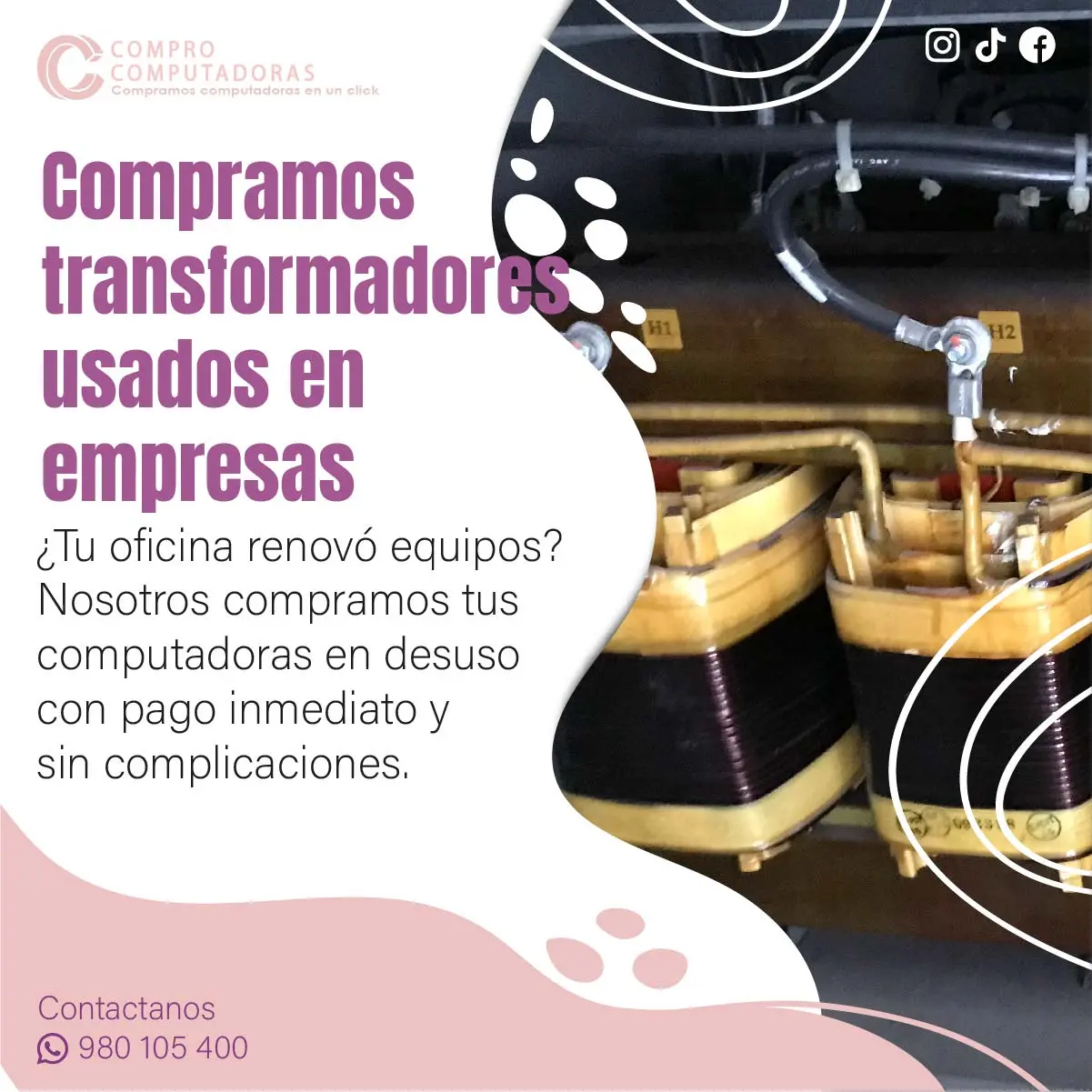 COMPRAMOS TRANSFORMADORES 