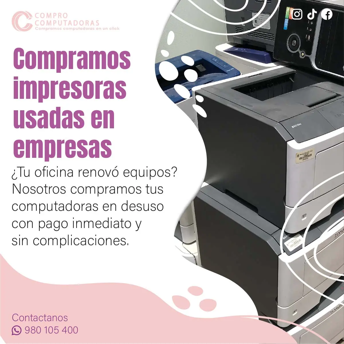 COMPRAMOS IMPRESORAS