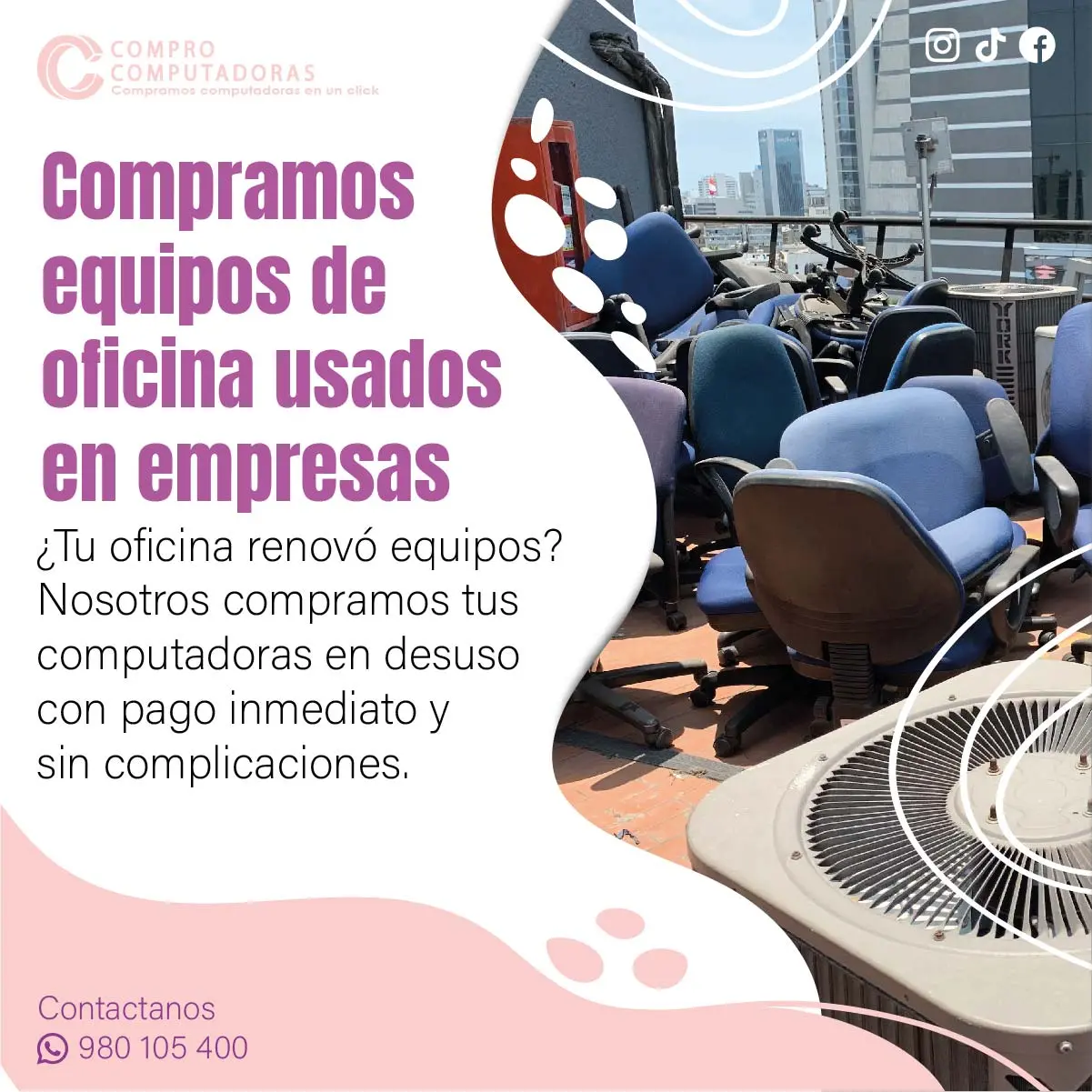COMPRAMOS EQUIPOS DE OFICINA