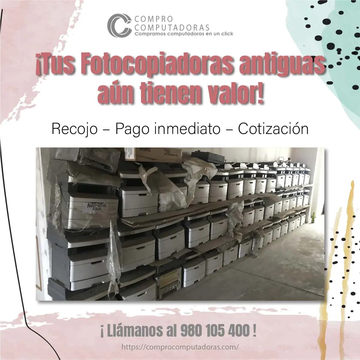 COMPRAMOS FOTOCOPIADORAS