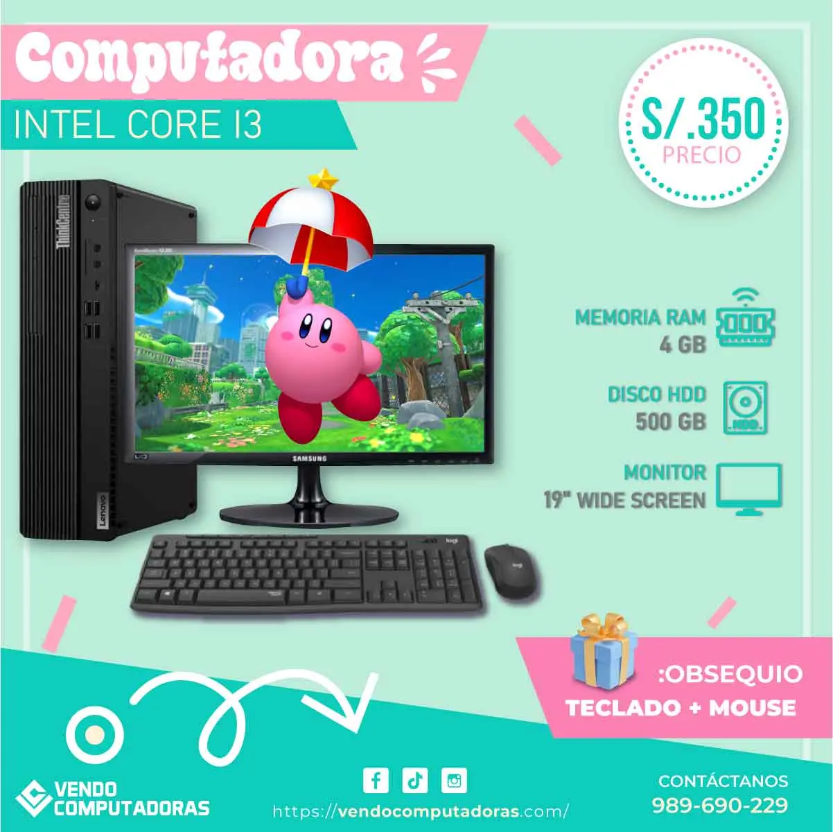 Tu nueva PC completa desde el Centro de Lima Contáctanos 