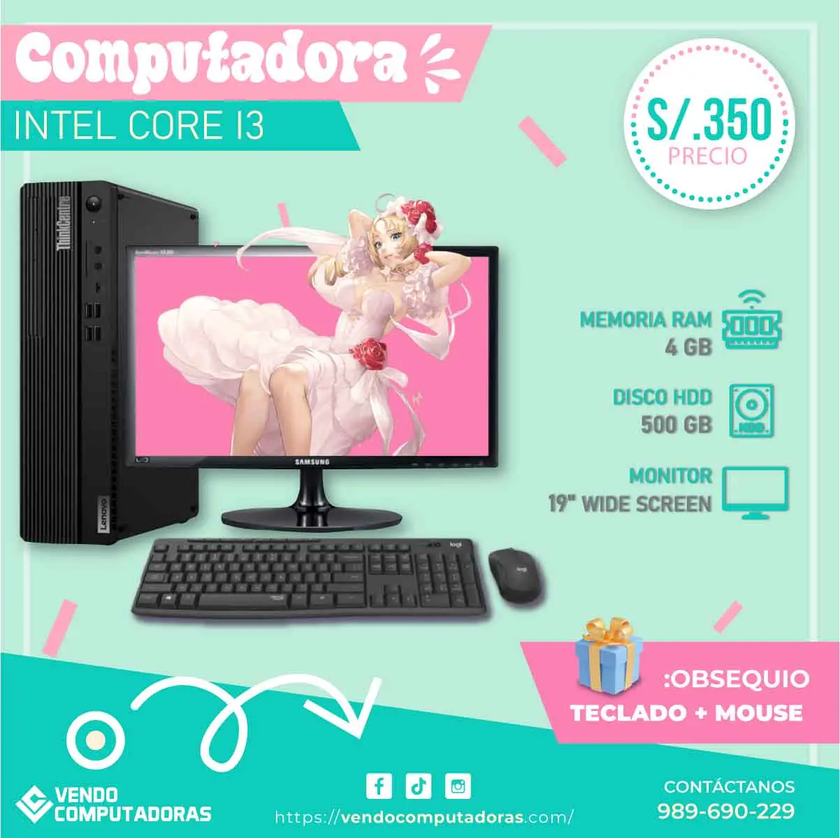 Tu nueva PC completa desde el Centro de Lima Contáctanos 