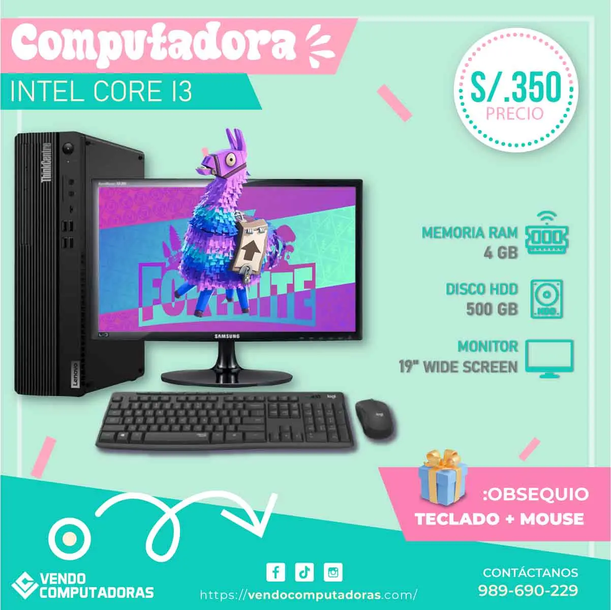 Tu nueva PC completa desde el Centro de Lima Contáctanos 
