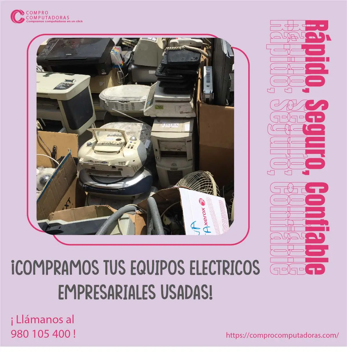 TIENES EQUIPOS ELECTRICOS NOSOTROS LO COMPRAMOS 