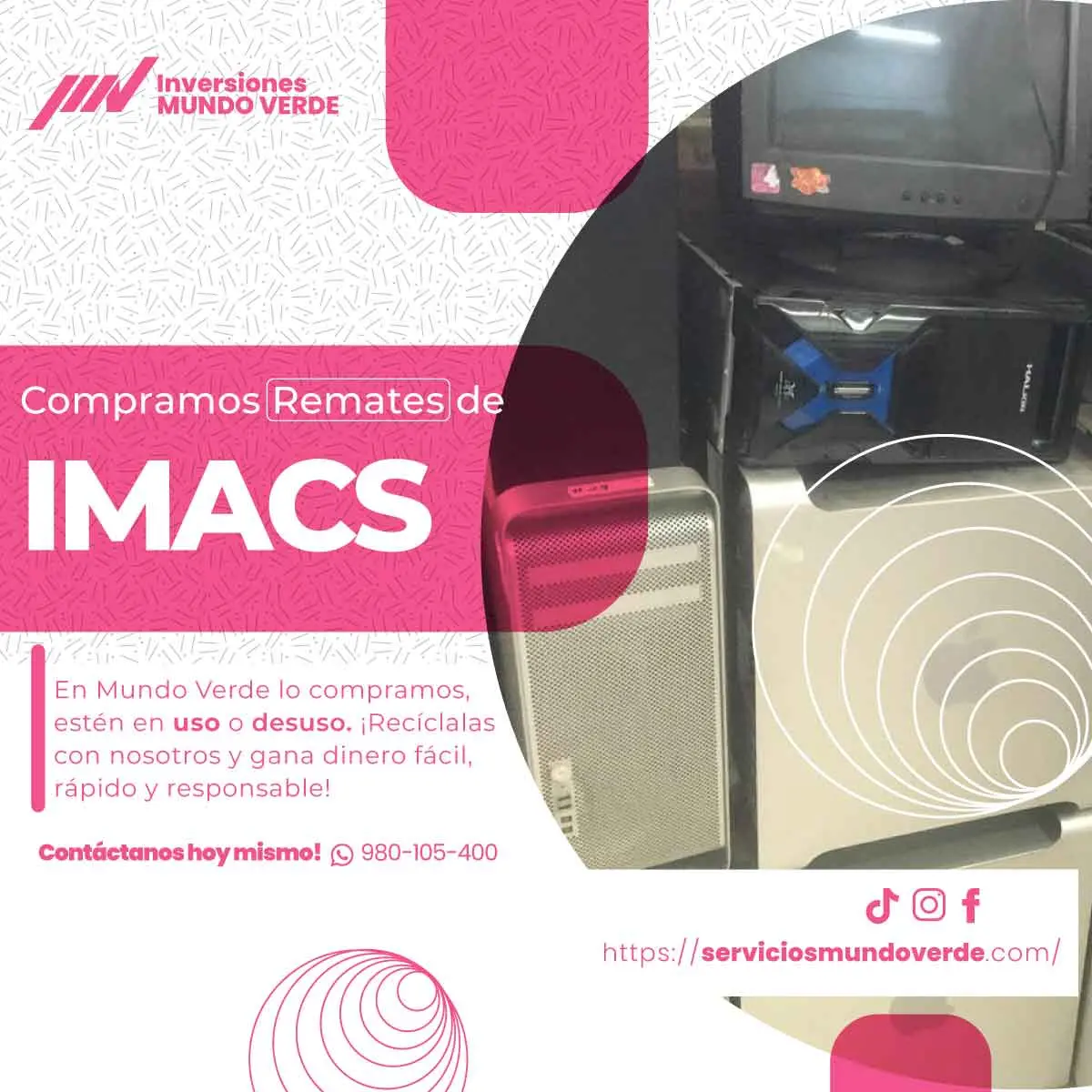 Compramos tus iMacs usadas al instante