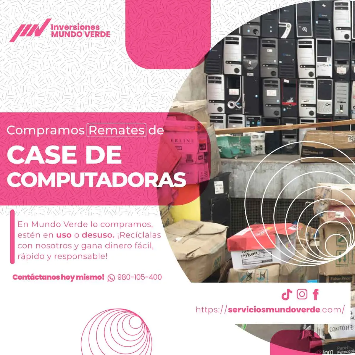  Compramos case de computadoras en desuso