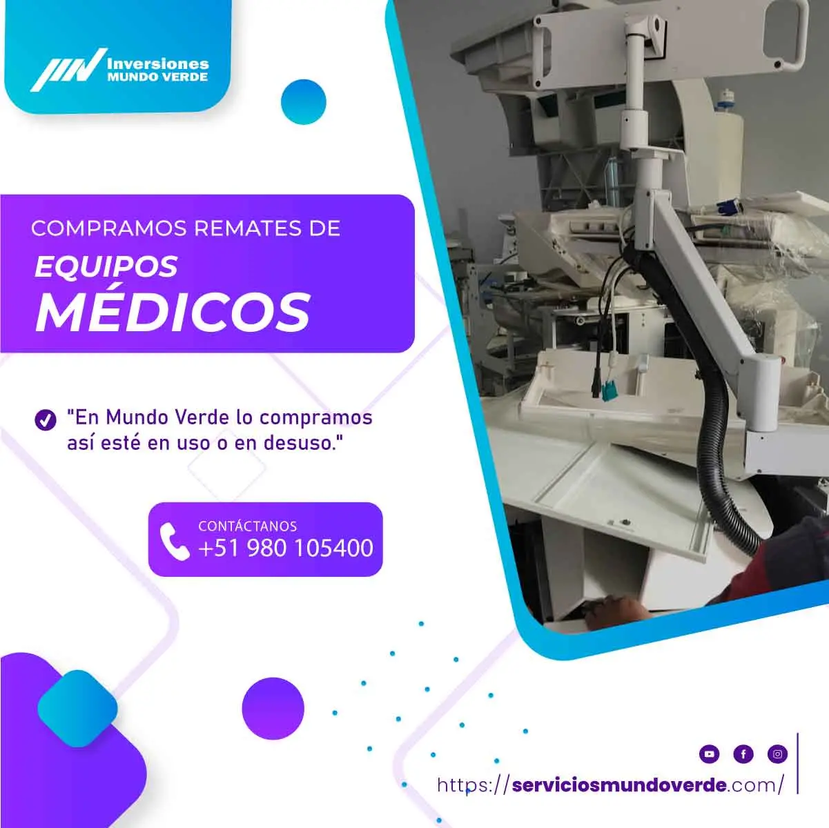 COMPRAMOS EQUIPOS MEDICOS 