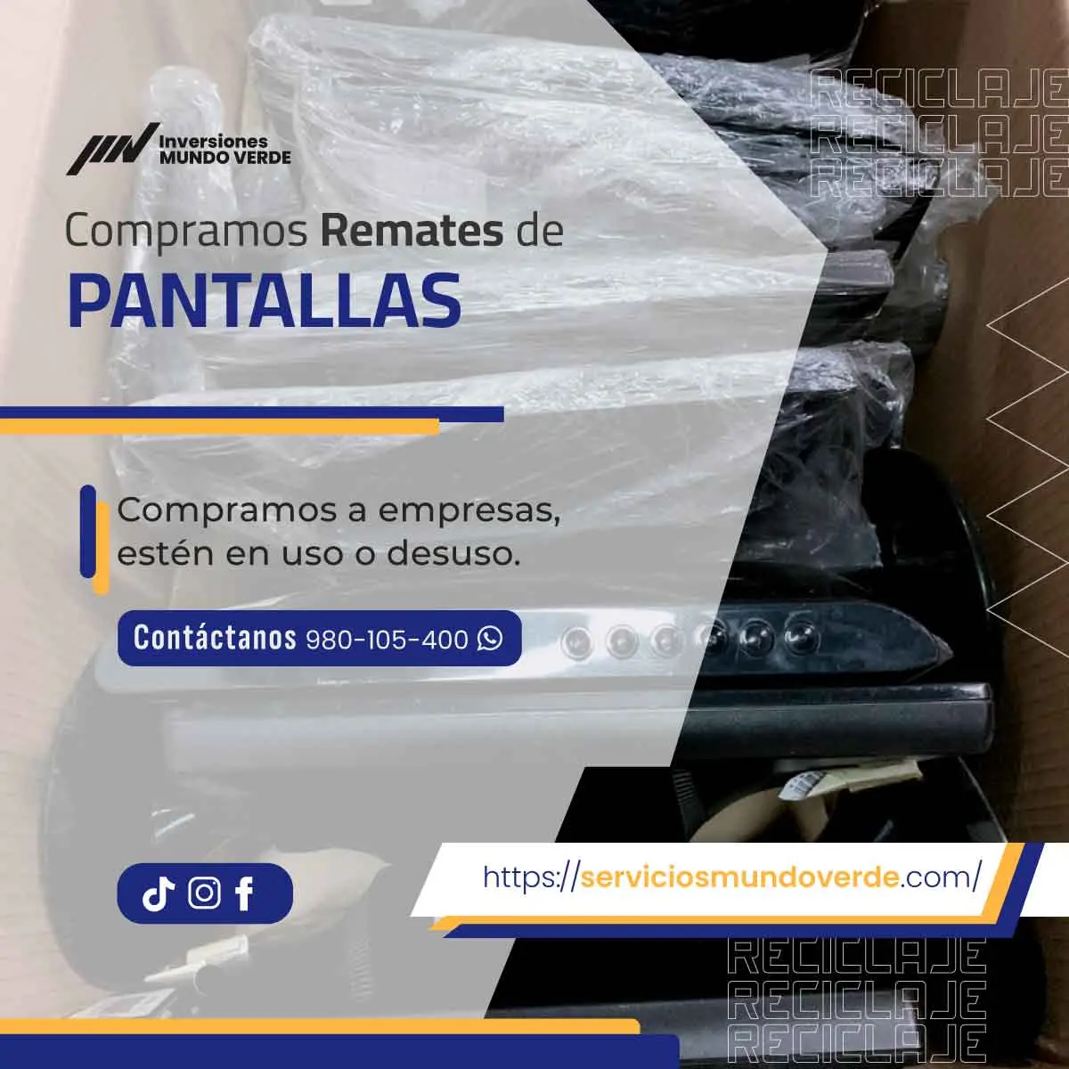 Electrónicos dados de baja Oportunidad verde 