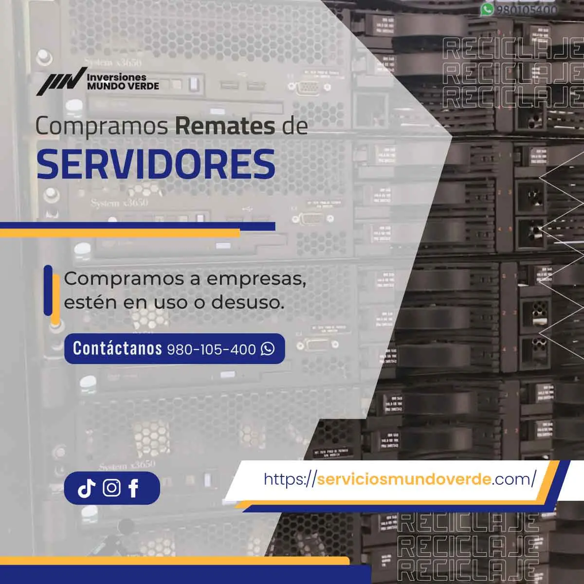 Electrónicos dados de baja Oportunidad verde 