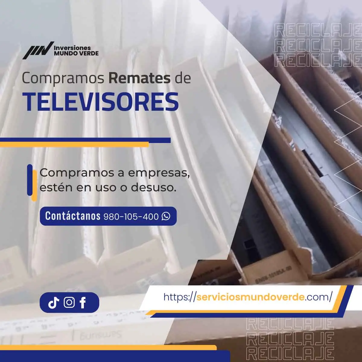 Electrónicos dados de baja Oportunidad verde 