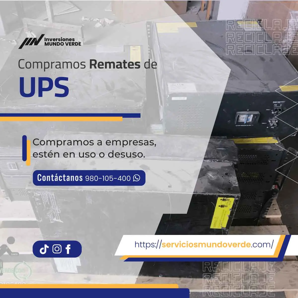 Electrónicos dados de baja Oportunidad verde 