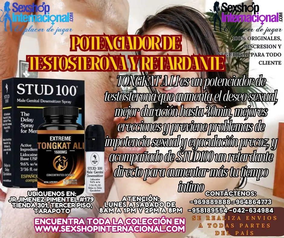 COMBINA ESTOS PRODUCTOS Y SORPRENDE A TU PAREJA POR TU ALTO RENDIMIENTO Y APTETITO SEXUAL