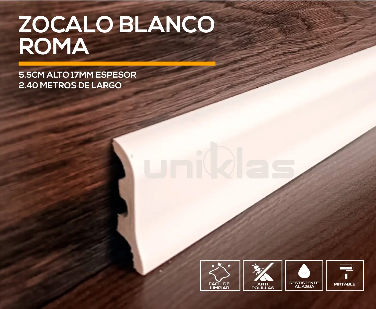 ZOCALO PVC