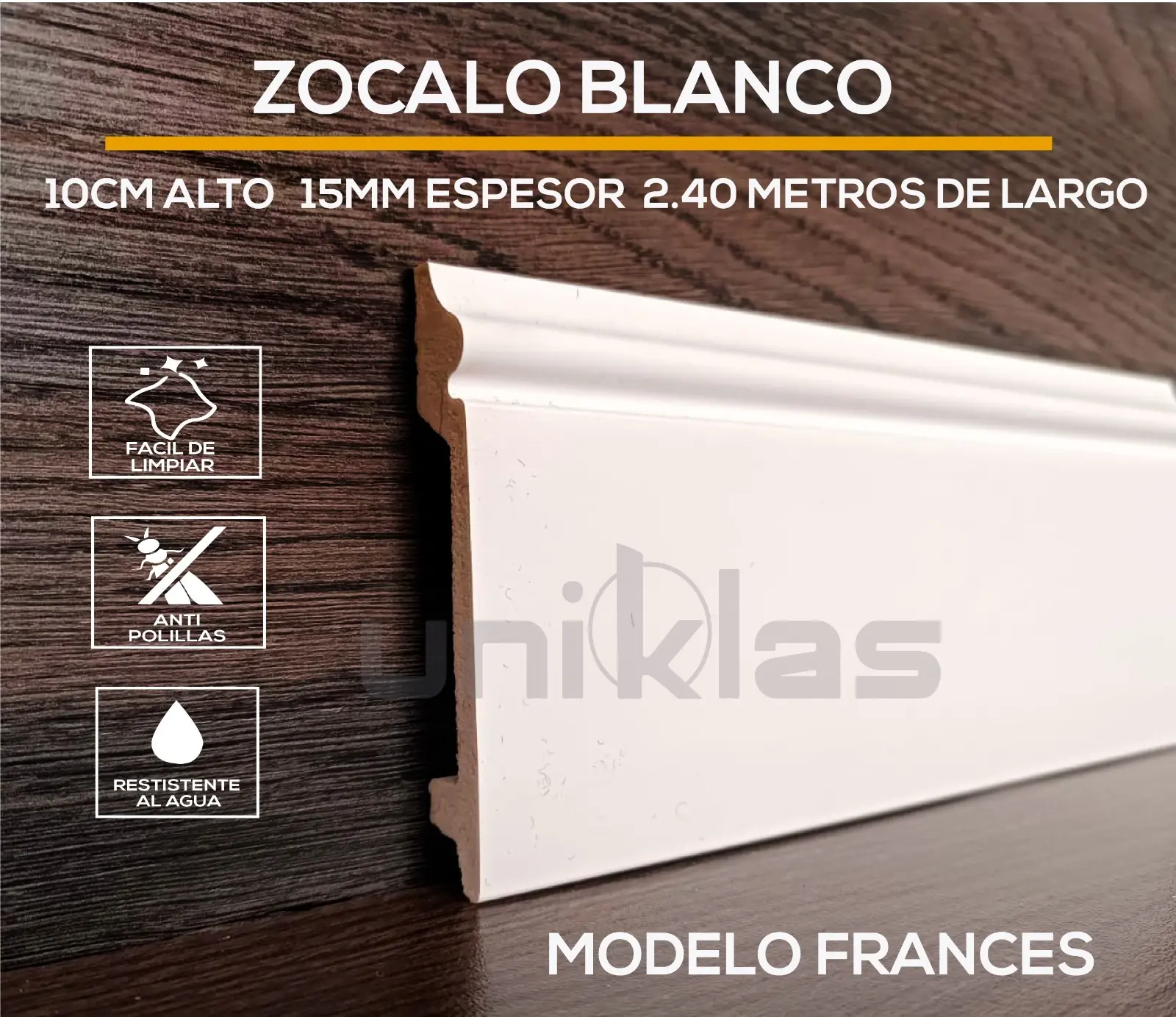 ZOCALO PVC