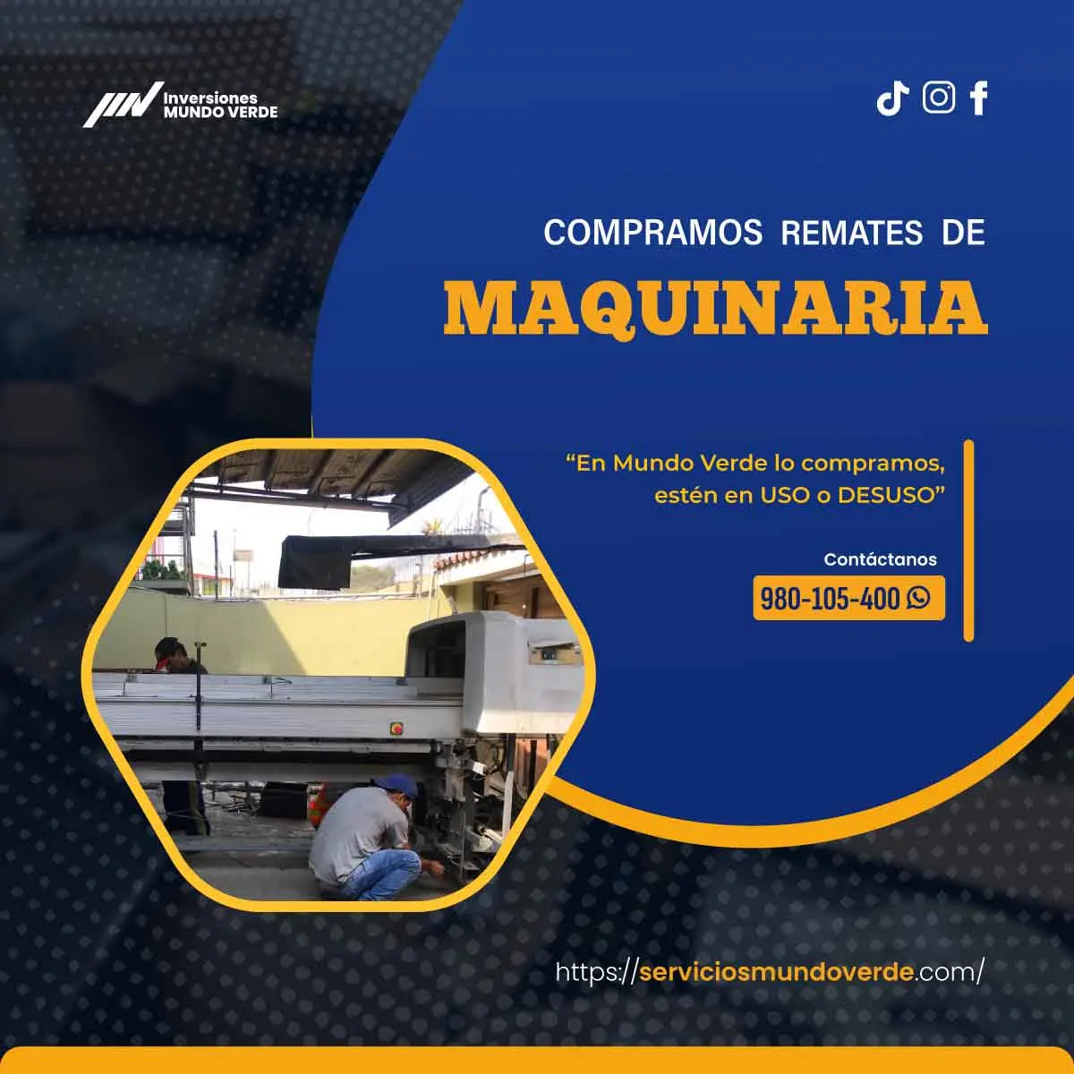 COMPRAMOS MAQUINARIAS 