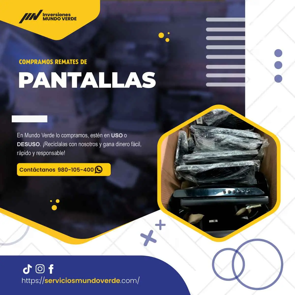 TIENES PANTALLAS LO COMPRAMOS 