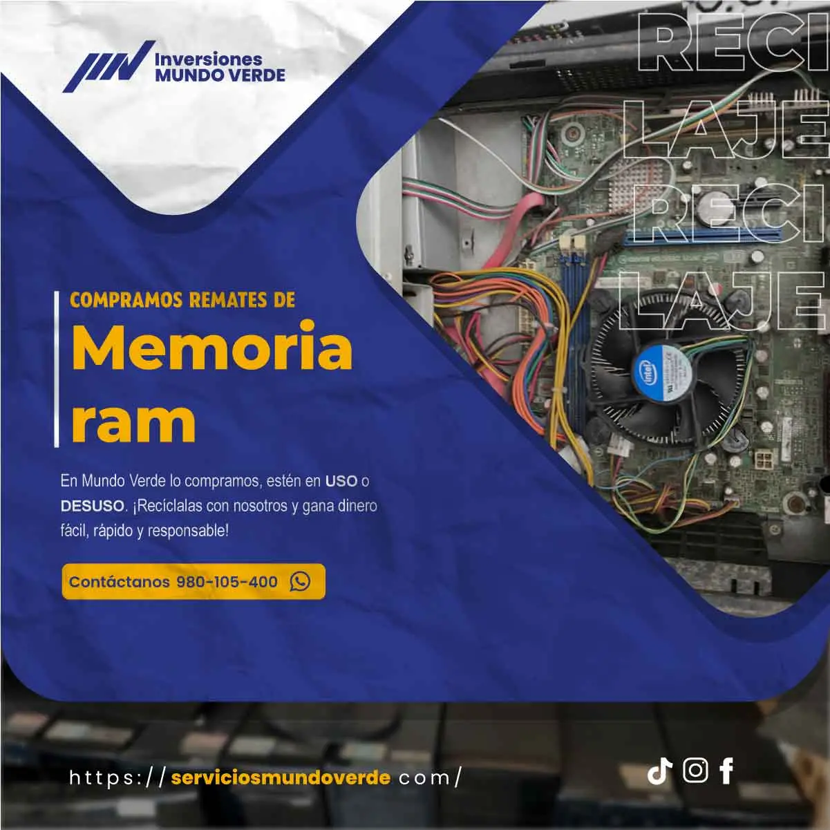 Reciclaje con beneficio inmediato