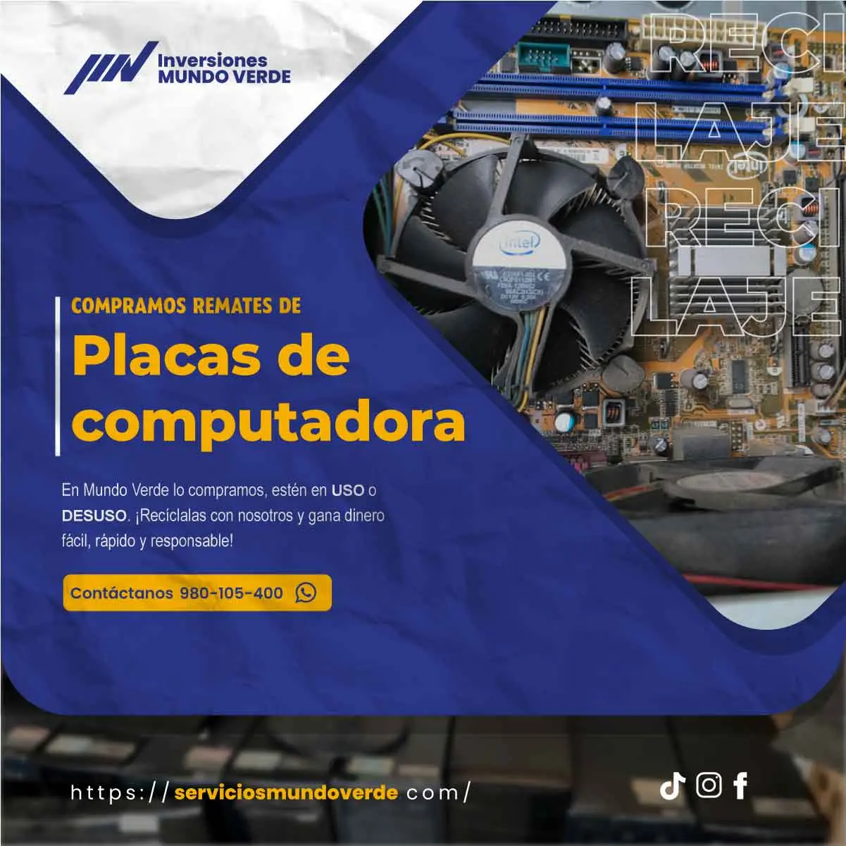 Te pagamos por lo que ya no necesitas