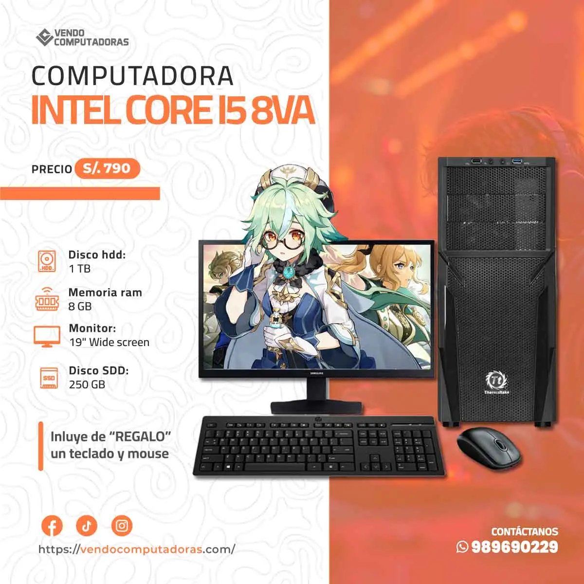 Computadora buena bonita y rápida